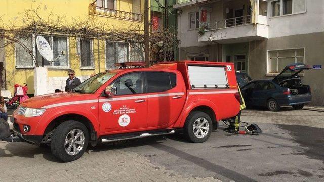 Milas&rsquo;ta Seyir Halindeki Otomobil Yandı 1