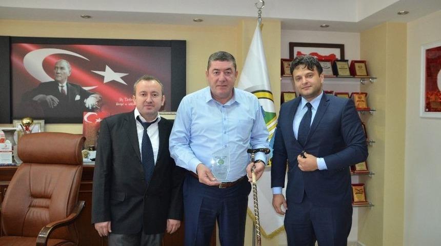 Başkan Tekin&rsquo;e Teşekk&uuml;r Ziyareti