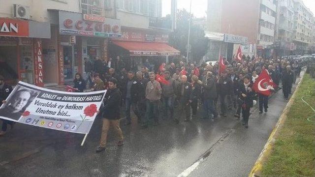 Uğur Mumcu Ve Demokrasi Şehitleri Söke’de Anıldı