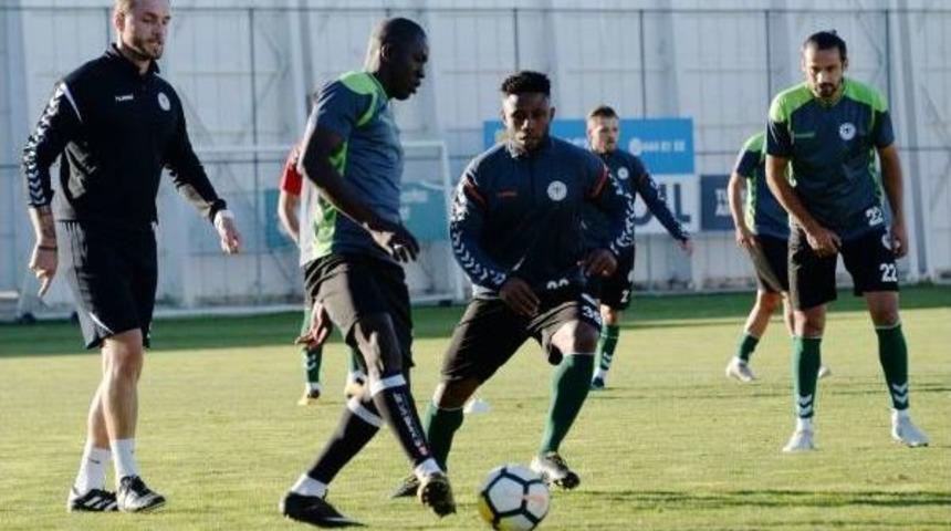 Atiker Konyaspor'un Galatasaray Ma&ccedil;ı Hazırlıkları S&uuml;r&uuml;yor