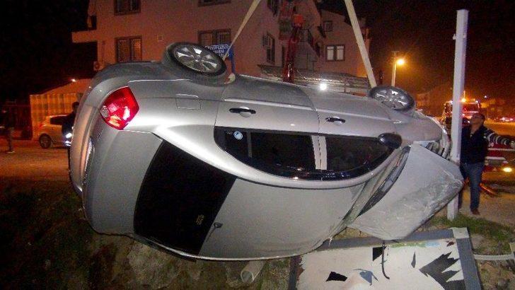 Hastaneye Giderken Kaza Yaptılar: 4 Yaralı G5