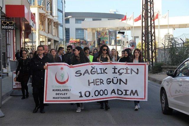 “sağlık İçin 10 Bin Adım” Yürüyüşü