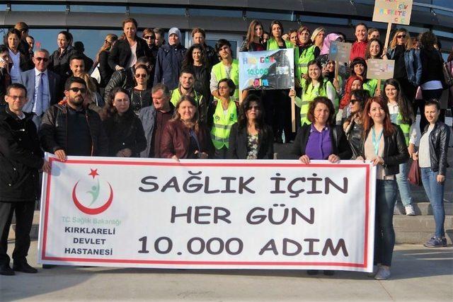 “sağlık İçin 10 Bin Adım” Yürüyüşü