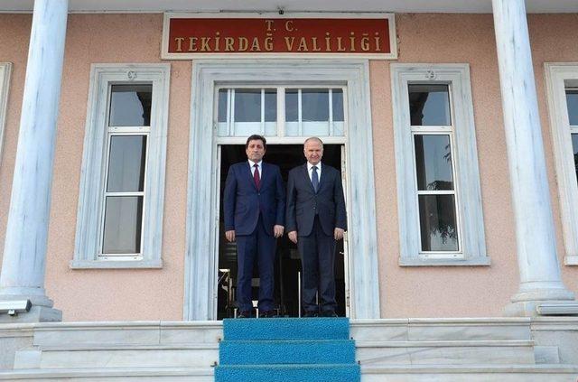 Vali Ceylan Çanakkale Valisi Taylı’yı Ağırladı