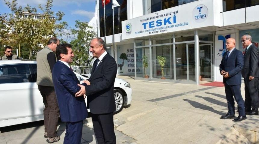 Teski Müdürü Başa Çanakkale Valisi Tavlı’yı Ağırladı