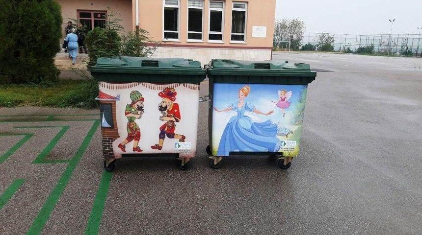 İzmit Belediyesi&rsquo;nden Okullara &Ccedil;evreci Konteyner