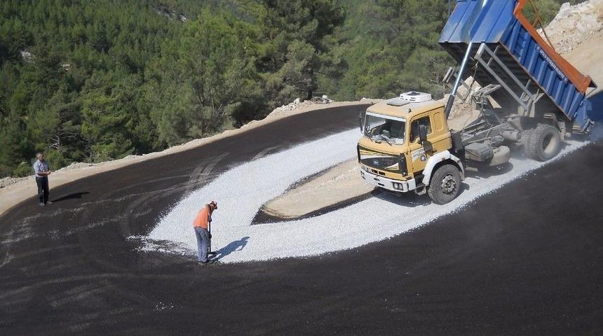 Alanya Yal&ccedil;ı Yoluna Asfalt