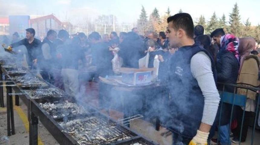Horon Festivali&rsquo;Nde 2.5 Ton Hamsi Pişirilerek, Dağıtıldı