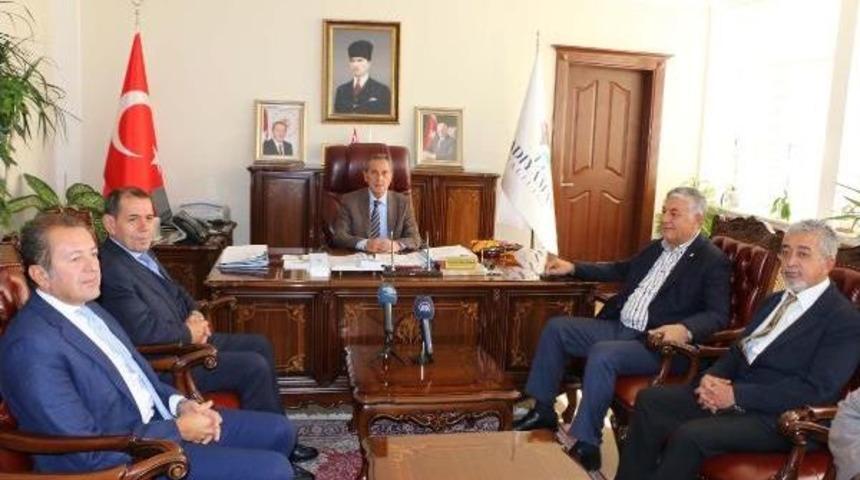 Galatasaray Başkanı &Ouml;zbek'ten Adıyaman Valisi Kalkancı'ya Ziyaret