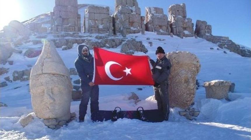 Nemrut Dağı&rsquo;nda Kayak Keyfi