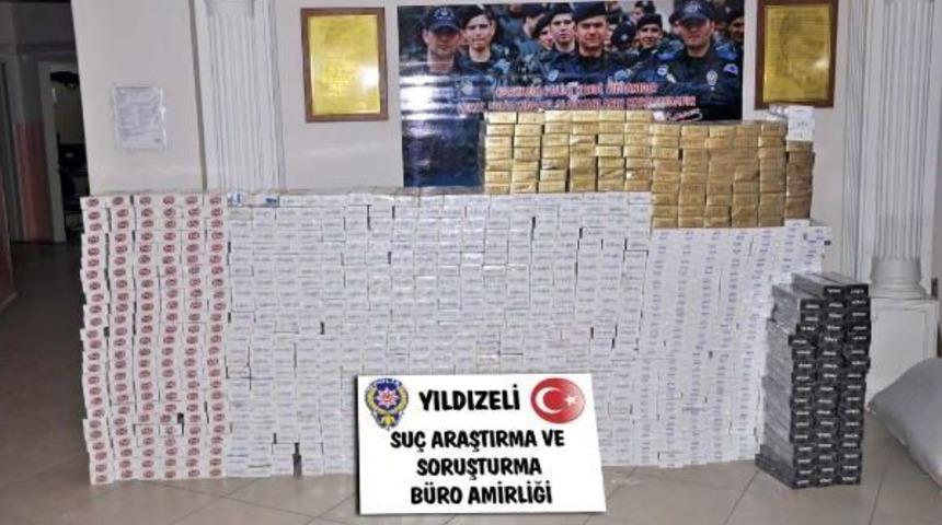 Yıldızeli'nde 10 Bin Paket Ka&ccedil;ak Sigare Ele Ge&ccedil;irildi