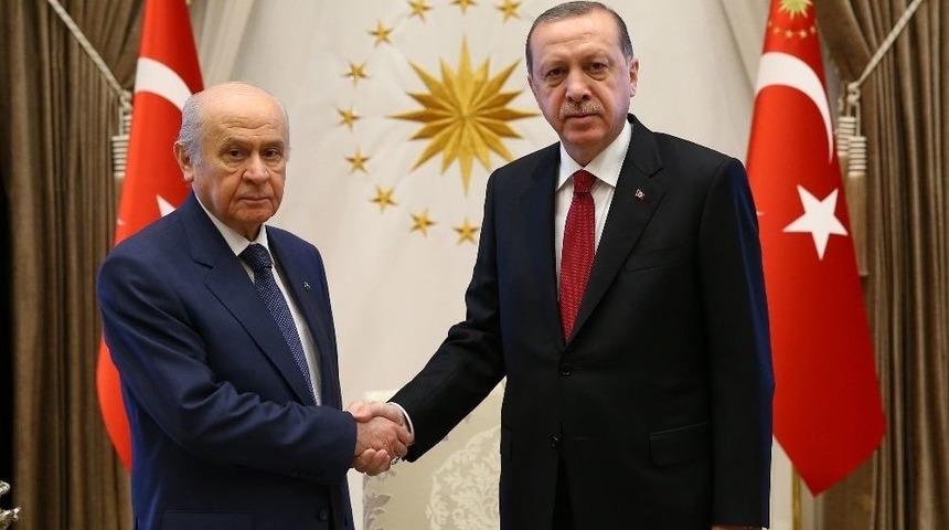 Cumhurbaşkanı Erdoğan-bah&ccedil;eli G&ouml;r&uuml;şmesi Sona Erdi