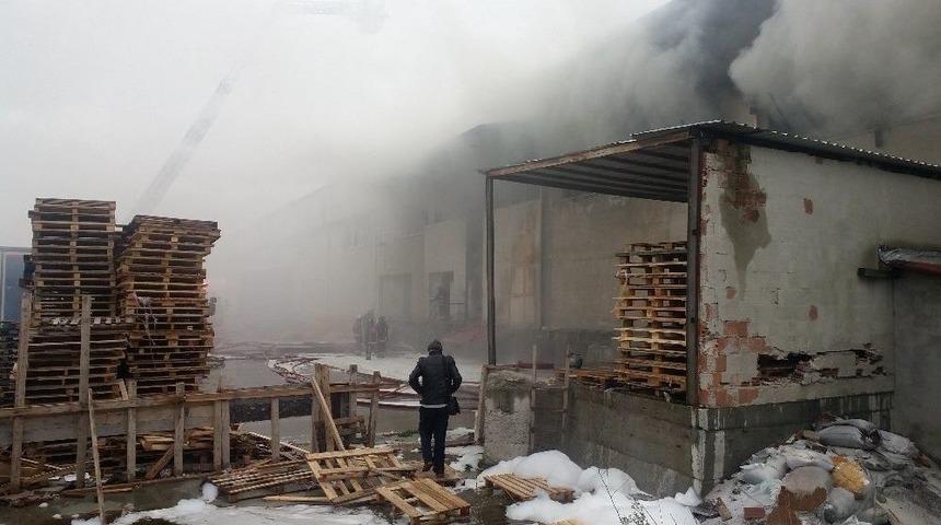 Hadımk&ouml;y&rsquo;de Lojistik Firmasının Deposunda Yangın