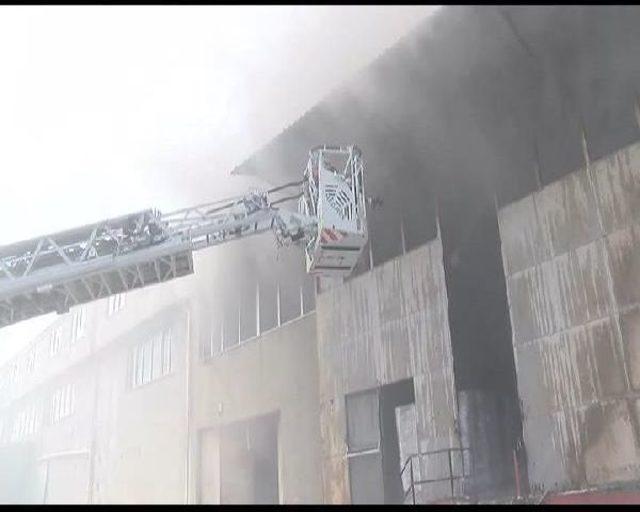Hadımköy de Lojistik Deposunda Yangın (2) 2