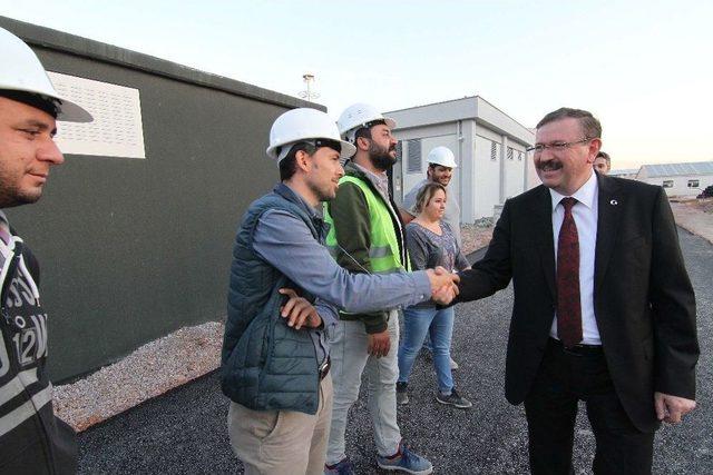 Genel Sekreter İlhan Bayram, Ulaşım Park&rsquo;ın &Ccedil;alışmalarını İnceldi 1