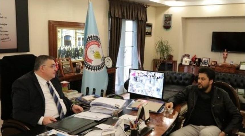 Klarnet Ustası Serkan &Ccedil;ağrı, Kırklareli Belediye Başkanı Kesimoğlu&rsquo;nu Ziyaret Etti