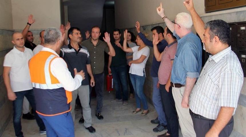 G&uuml;ney Y&uuml;reğir Sulama Birliği&rsquo;nde Yangın Tatbikatı