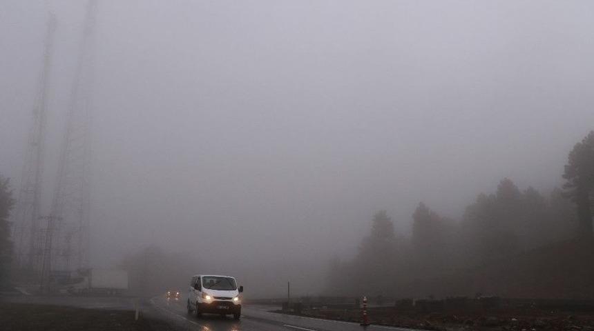 Zonguldak&rsquo;ta Sis Ve Yağmur Etkili Oldu