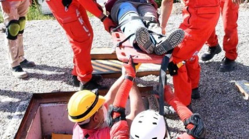 Bodrum'da Akut'tan Temsili Kurtarma Operasyonu