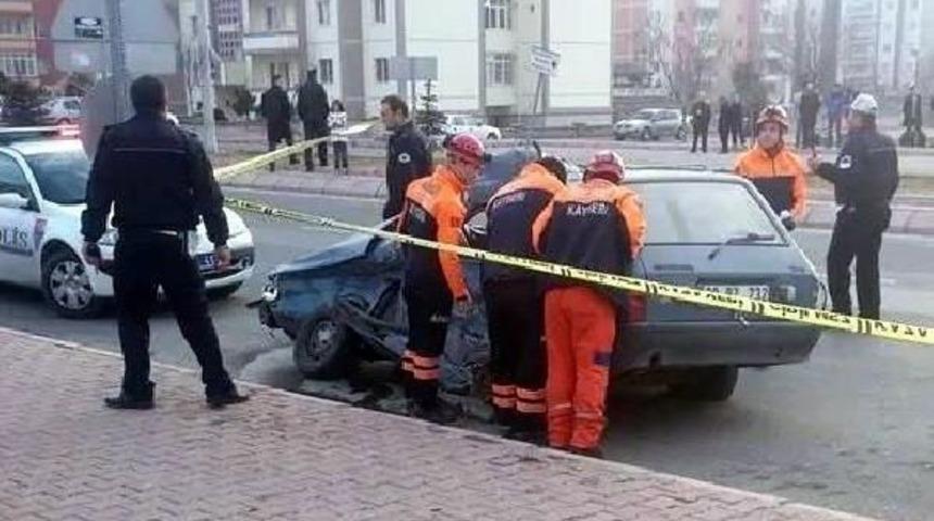 Kayseri&rsquo;De Trafik Kazası: 1 &Ouml;l&uuml;, 4 Yaralı