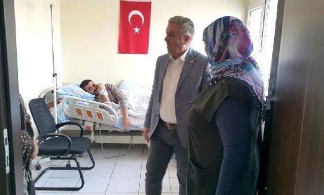 Chp’Li Arık’Tan Akrabası Olan Yaralı Askere Ziyaret