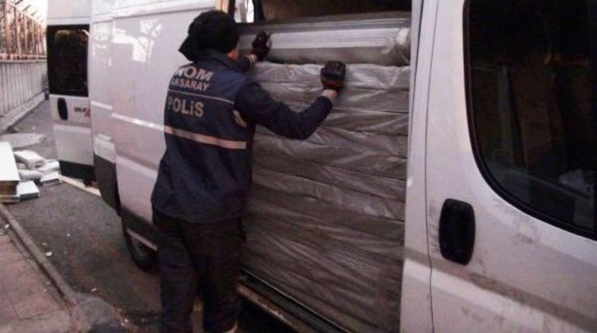 Aksaray'da 41 Bin Paket Ka&ccedil;ak Sigara Ele Ge&ccedil;irildi