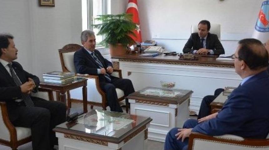 Emniyet M&uuml;d&uuml;r&uuml; İşlek&rsquo;ten Kaymakam Erkan&rsquo;a Veda Ziyareti