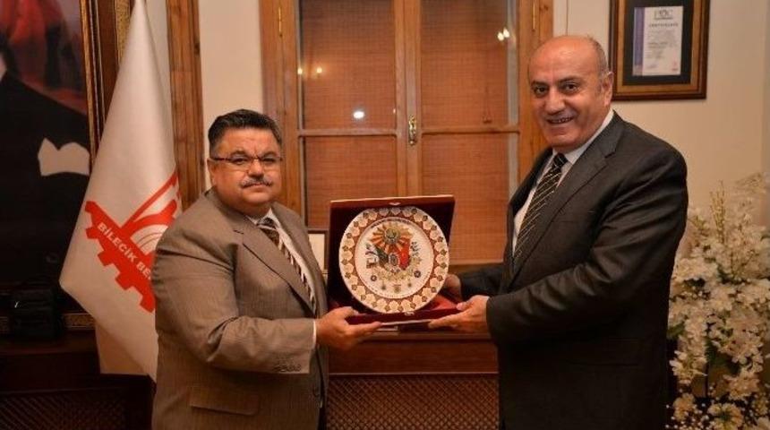 İl Emniyet M&uuml;d&uuml;r&uuml; Bektaş Ve El Sanatları M&uuml;d&uuml;r&uuml; Aslan&rsquo;dan Başkan Yağcı&rsquo;ya Ziyaret