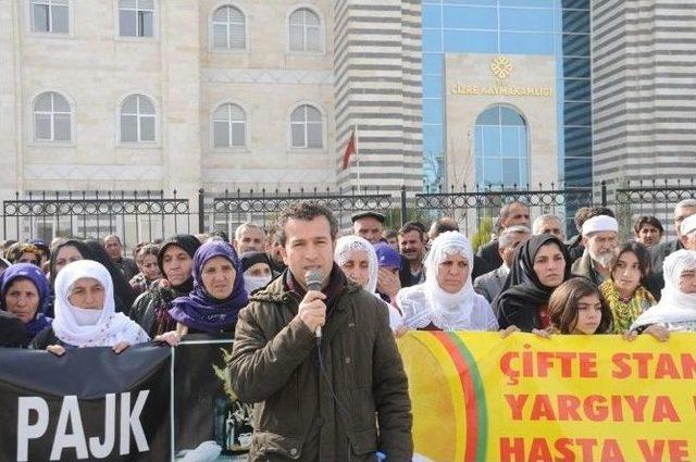 Kck Davasının Başka İllere Taşınması Cizre’de Protesto Edildi