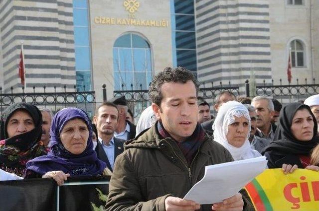 Kck Davasının Başka İllere Taşınması Cizre’de Protesto Edildi