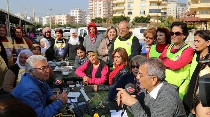 Mezitli Kadın &Uuml;retici Pazarı İlgi Odağı Oldu