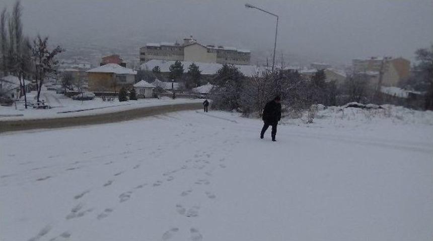 Yozgat&rsquo;ta Kar Yağışı