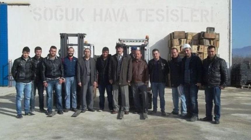 Korkuteli&rsquo;de Forklift Kursu Tamamlandı