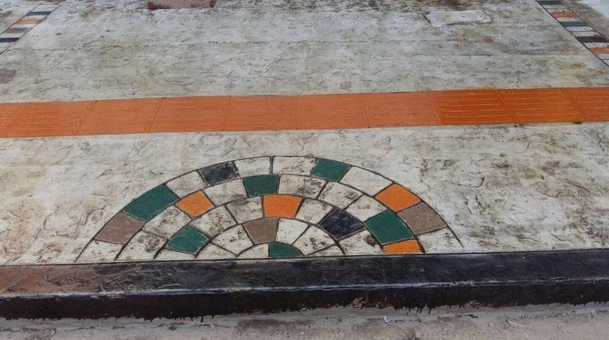 Fatsa&rsquo;da Baskı Beton Kaldırım &Ccedil;alışması