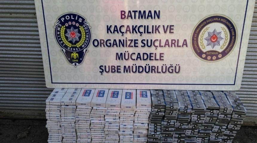 Batman&rsquo;da 19 Bin 65 Paket Ka&ccedil;ak Sigara Ele Ge&ccedil;irildi
