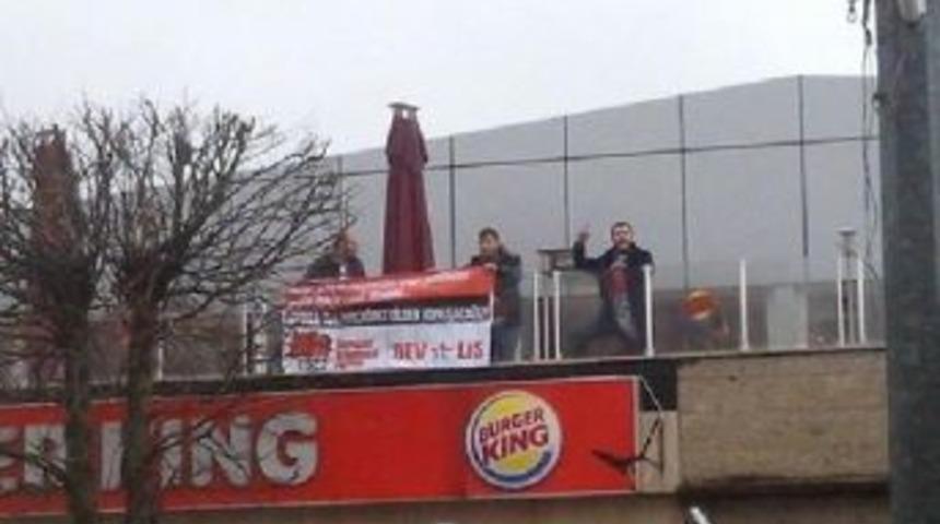 Bursa&rsquo;Da Sdp&rsquo;Lerden Burger King Protestosu
