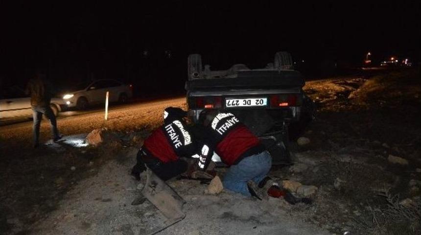 Takla Atan Otomobilden Yara Almadan Kurtuldular