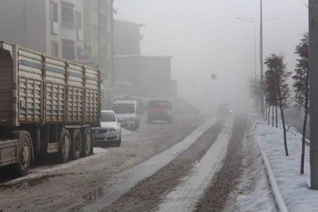 Hakkari’de Soğuk Hava Ve Sis