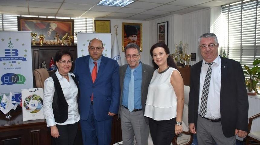 Yunanistan&rsquo;ın Midilli Ve Hanya Belediyeleri&rsquo;nden Edremit&rsquo;e Ziyaret