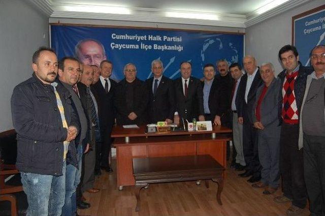 Chp Çaycuma İlçe Başkanı Fuat Kalaycı Görevi Devraldı