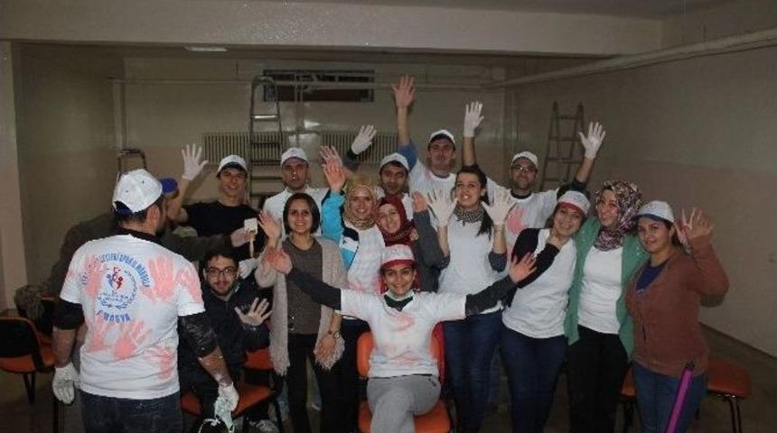 Amasya Gen&ccedil;lik Merkezi &Uuml;yeleri Okul Boyadı