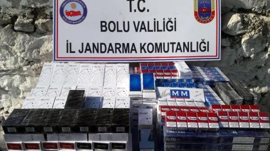 Bolu'da 1980 Paket Ka&ccedil;ak Sigara Ele Ge&ccedil;irildi