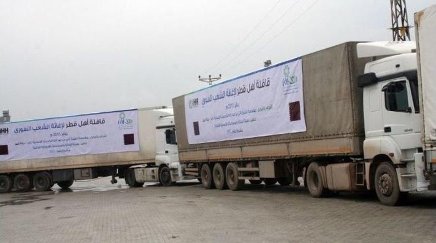 İhh&rsquo;dan Suriye&rsquo;ye 40 Tır&rsquo;lık Yardım