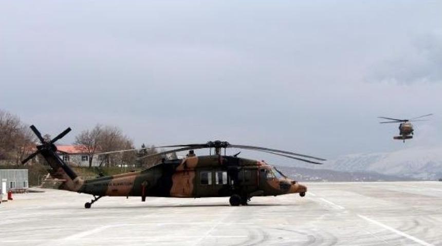 Beyt&uuml;şşebap'ta Kaza Ge&ccedil;iren Motosikletliye Askeri Helikopterle Sevk