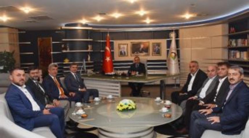Başkanlardan Yeni Başkana Ziyaret
