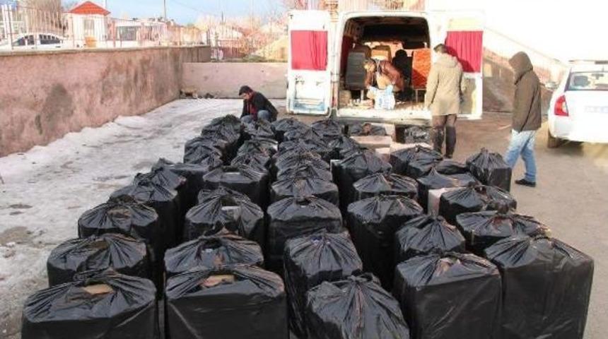 Yıldızeli'nde 36 Bin Ka&ccedil;ak Sigara Ele Ge&ccedil;irildi