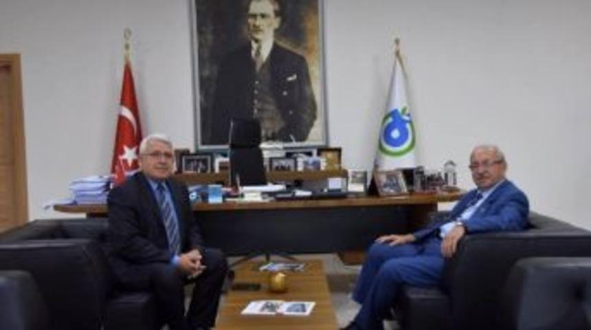 Başkan Albayrak, Ptt Başm&uuml;d&uuml;r&uuml; Ersoy&rsquo;u Makamında Ağırladı