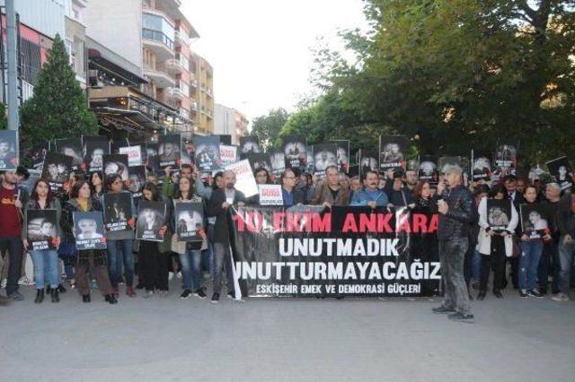 Ankara daki Bombalı Saldırı, 2 nci Yılında Eskişehir de Protesto Edildi 2