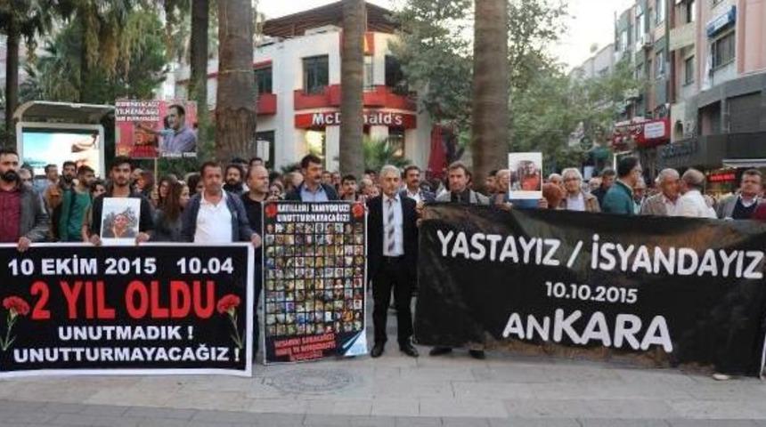 Ankara Katliamında &Ouml;lenler, Denizli'de Anıldı