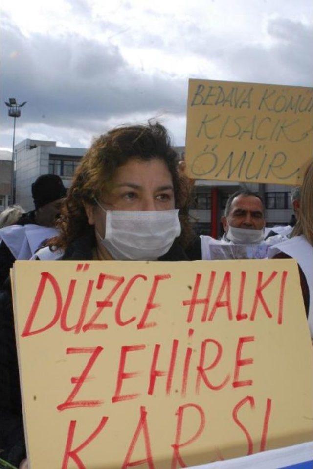 Düzce'de Hava Kirliliği Protesto Edildi